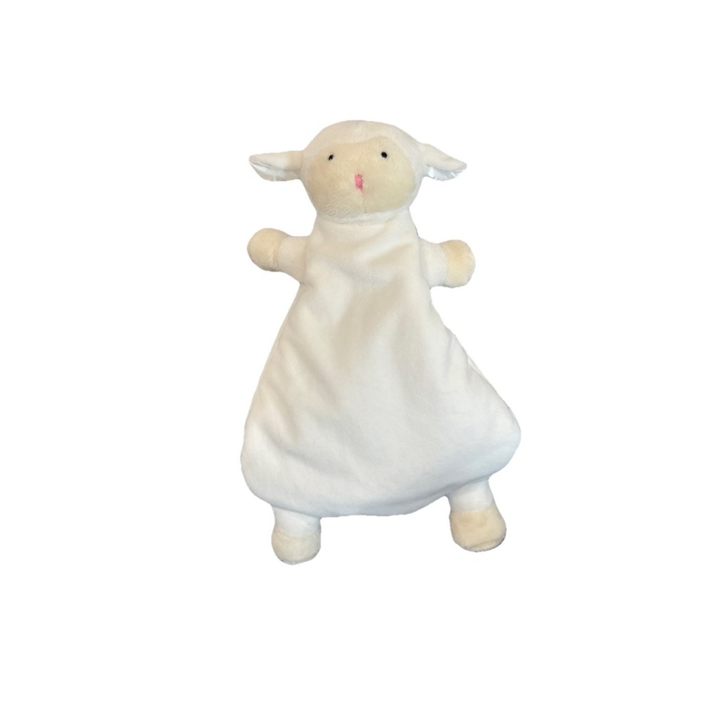 New WubbaNub Lamb Newborn Lovey White Baby‎ Plush Snuggle Soothing Companion Toy